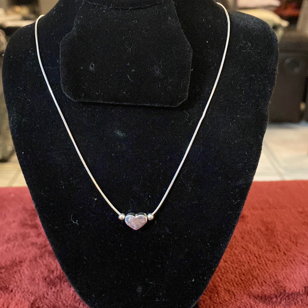 Dyadema Sterling Silver Retired Heart Necklace